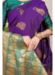 Tremendous Purple Soft Banarasi Silk Saree With Incomparable Blouse Piece